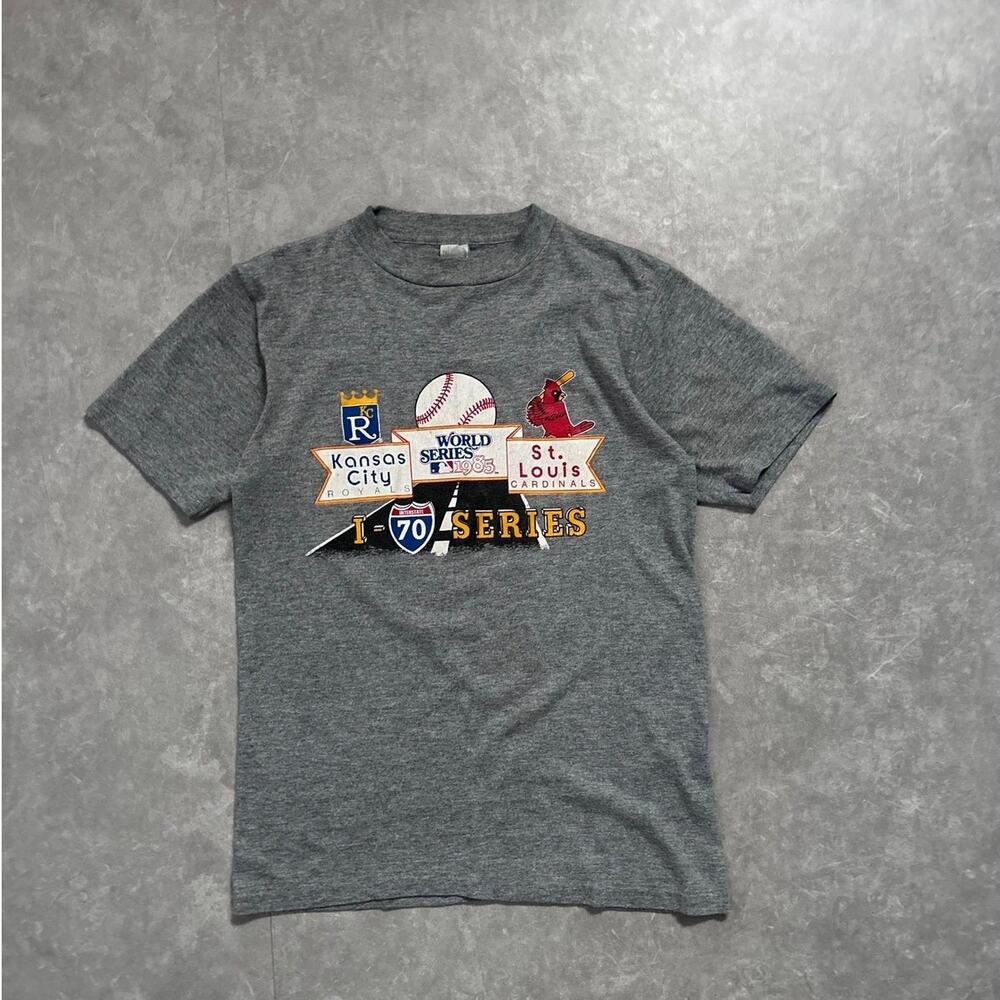 1985 Vintage Kansas City Royals St. Louis Cardinals World Series T Shirt M